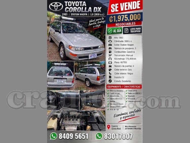 Toyota COROLLA DX 1993 - foto 1